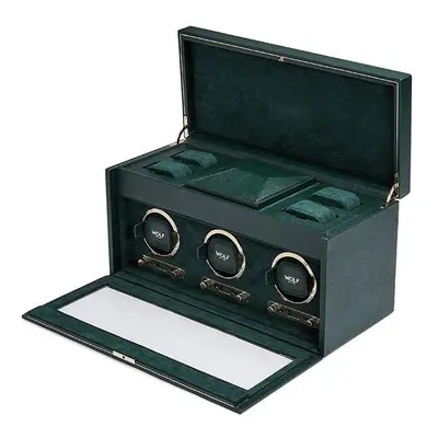 WOLF Watch Winder British Racing Green Triple