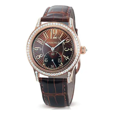 Faberge Agathon Medium Diamond and Hazel Dial - Brown