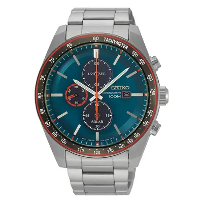 Seiko Watch Solar Chronographs - Blue