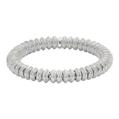 Fope Flex'it Solo 18ct White Gold 7.29ct Diamond Bracelet - L