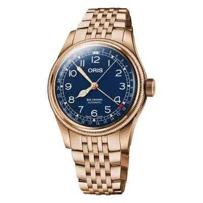 Oris Big Crown Pointer Date Bronze Blue