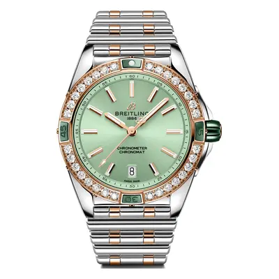 Breitling Super Chronomat Automatic 38 Mint Green Bracelet