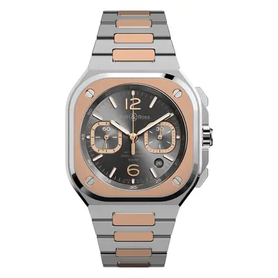 Bell & Ross BR 05 Chrono Grey Steel Gold Bracelet