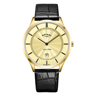 Rotary Watch Ultra Slim Mens - Gold