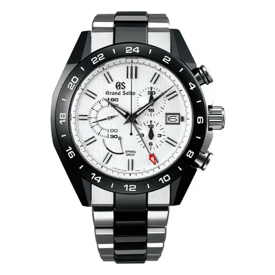 Grand Seiko Watch Sport Spring Drive Black Ceramic GMT - White