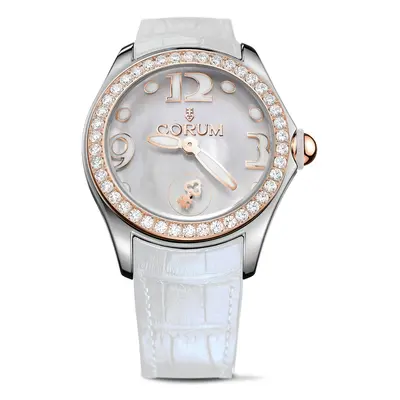 Corum Watch Bubble Mother of Pearl Ladies White Diamond - White