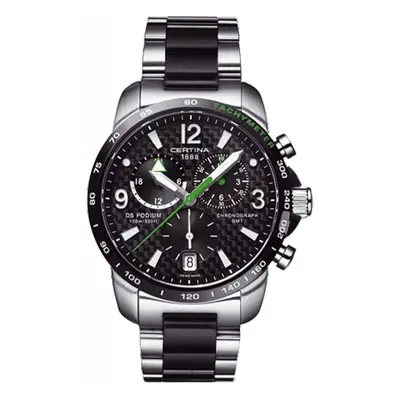 Certina Watch DS Podium Big Size Chrono GMT Quartz - Black