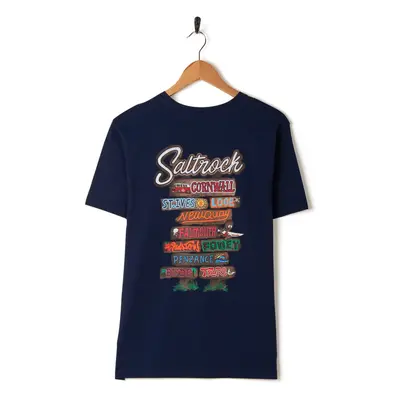 Saltrock Mens Short Sleeve T-Shirt - Blue - Size: Large