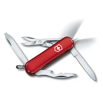 Victorinox Small Pocket Knife Midnight Manager Red