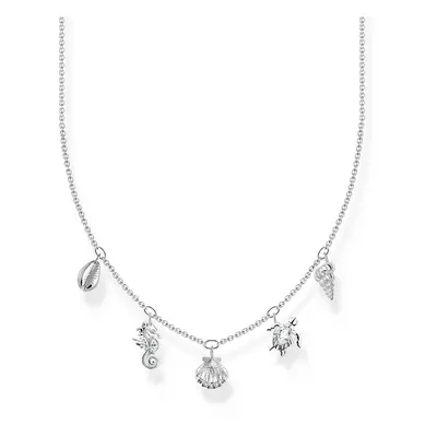 Thomas Sabo Charm Club Sterling Silver Sea Life Necklace - Silver