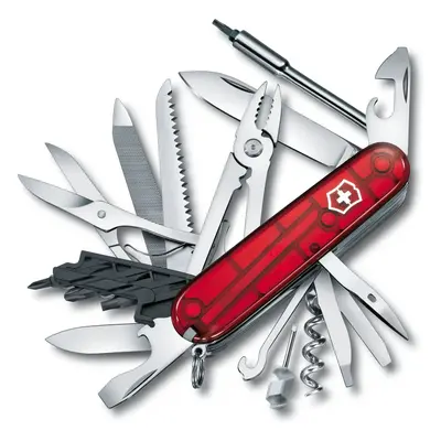 Victorinox Medium Pocket Knife Cybertool 41 Red Transparent