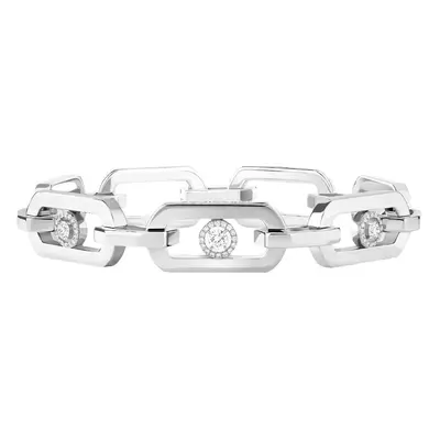 Messika So Move 18ct White Gold 0.39ct Diamond Link Bracelet