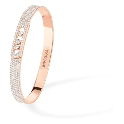 Messika Move Noa 18ct Rose Gold 2.30ct Diamond Pave Bangle