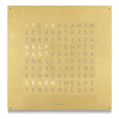 QLOCKTWO Earth 180n Creators Edition Gold Wall Clock Watch