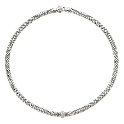 Fope Vendome 18ct White Gold 0.10ct Diamond Necklace