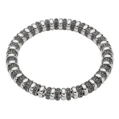 Fope Flex'it Solo 18ct White Gold 3.05ct Black Diamond Bracelet