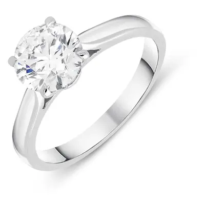 18ct White Gold 1.50ct Diamond Brilliant Cut Solitaire Ring D