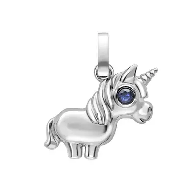 Faberge Essence White Gold Sapphire Unicorn Charm D