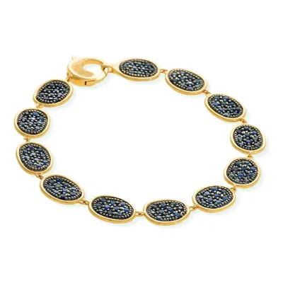 Marco Bicego Lunaria Alta 18ct Yellow Gold Sapphire Bracelet