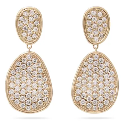 Marco Bicego Lunaria Alta 18ct Yellow Gold 2.41ct Diamond Drop Earrings