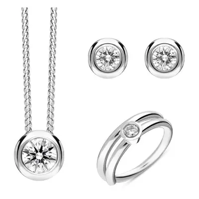 18ct White Gold Diamond Three Piece Gift Set