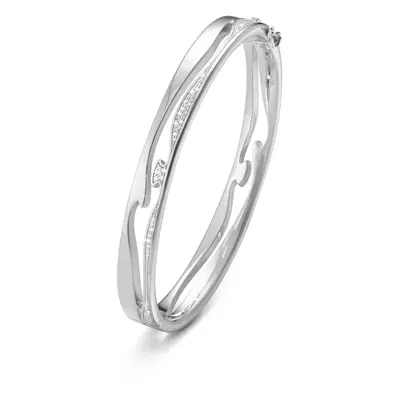 Georg Jensen Fusion 18ct White Gold 0.73ct Diamond Bangle