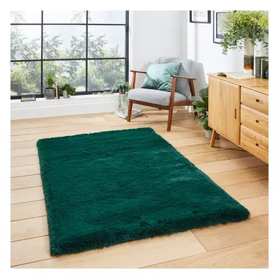 Super Teddy Emerald Green Shaggy Rug