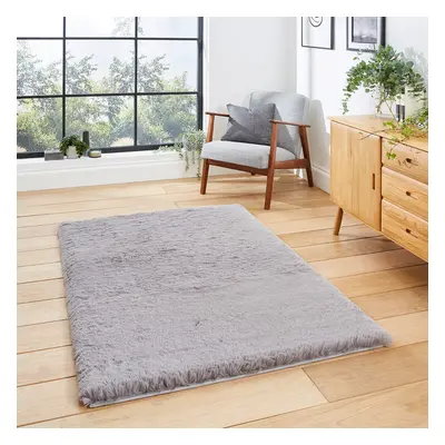 Super Teddy Grey Shaggy Rug