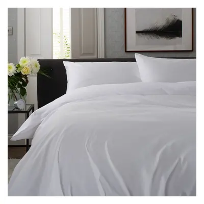 The Lyndon Company Peninsula White Cotton Sateen 1000TC Duvet Cover