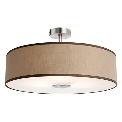 Firstlight Madison Contemporary Style 3-Light Semi-Flush Ceiling Light Taupe