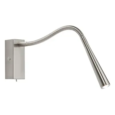 Saxby 50606 Madison Task Wall Light in Brushed Chrome Finish