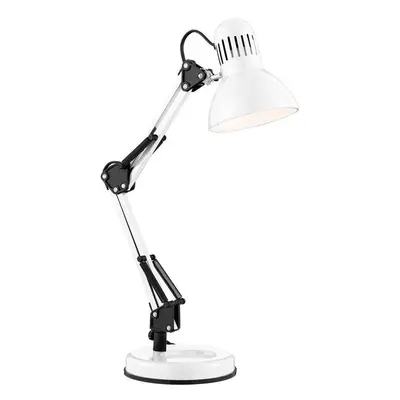 Searchlight 2429WH Hobby 1 Light Table Lamp In Shiny White