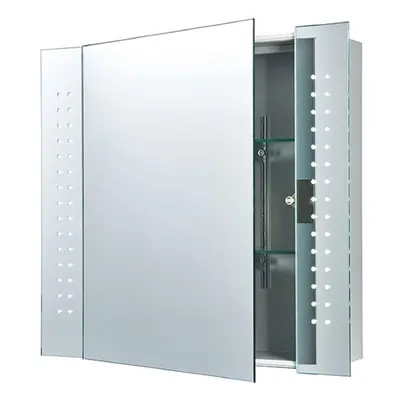 Saxby 60894 Ravelo LED Bathroom Cabinet Mirror with Shaver socket and IR switch