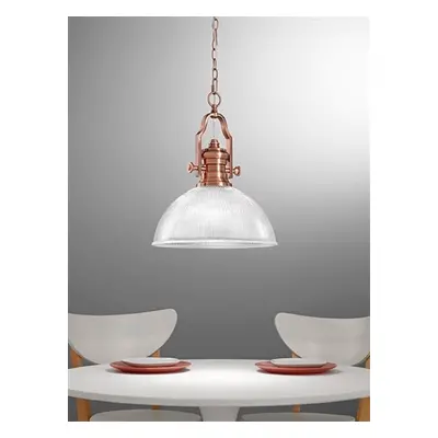 PH113/955 Charter Antique Copper Pendant Ceiling Light