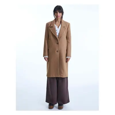 James Lakeland Women's Tailored Camel Coat - Brown - Size: 12