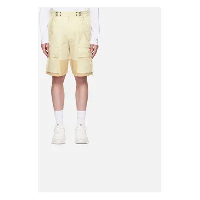 Men's Diesel P-Glary-Short Mens Cargo Shorts Panelled Multi Pocket Summer Casual Pants - Cream -