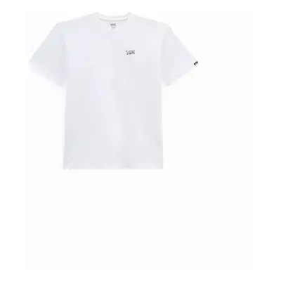 Men's Vans Mens Mini Script Short Sleeve Cotton T-Shirt - White - Size: 44/Regular