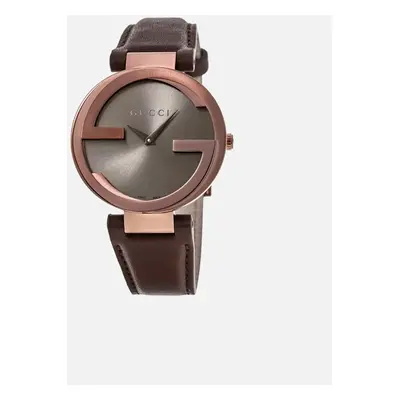 Women's Gucci YA133309 Interlocking G Brown Dial Ladies Watch