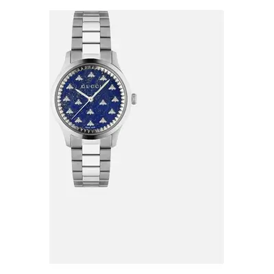 Gucci YA1265043 G-Timeless Bee Dial Unisex Watch - Silver/Blue