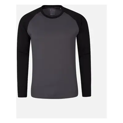 Men's Mountain Warehouse Mens Endurance Long-Sleeved T-Shirt - Black - Size: 46/Regular