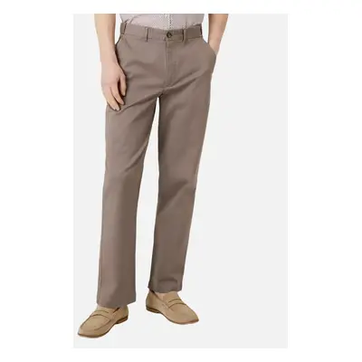 Men's Maine Mens Premium Chino Trousers - Cream - Size: 34