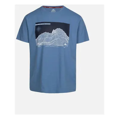 Men's Trespass Mens Sirgis Mountain TP75 T-Shirt - Blue - Size: 46/Regular