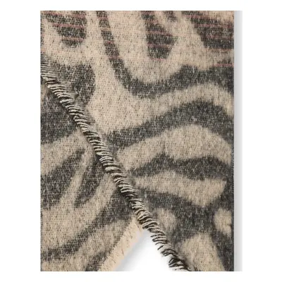 James Lakeland Women's Tiger Print Black Scarf