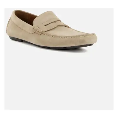 Dune London Men's Mens Bradlay - Suede Driver - Cream/Brown - Size: 10