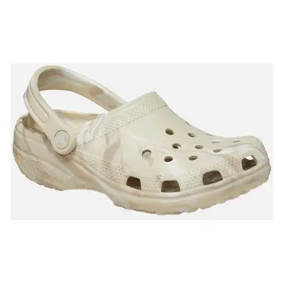 Women's Crocs Womens Marble Clog Sandals (Bone) - Cream - Size: UK 4 mens/uk 5 womens