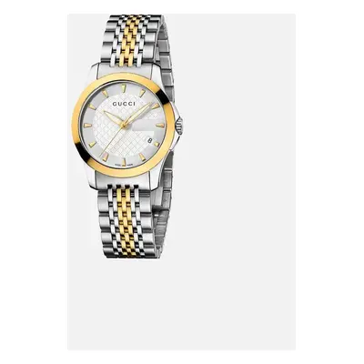 Women's Gucci YA126511 G-Timeless Two-Tone Ladies Watch - Silver