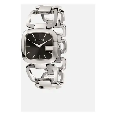 Women's Gucci YA125407 G Black Dial Ladies Watch - Silver