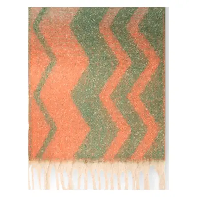 James Lakeland Women's Zig Zag Green Scarf