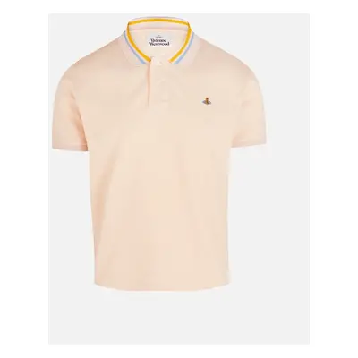 Vivienne Westwood Men's Classic Orb Polo Shirt Pink - Size: 40/Regular