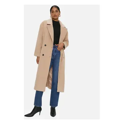 Women's Dorothy Perkins Womens/Ladies Double-Breasted Longline Coat - Brown - Size: 10/8